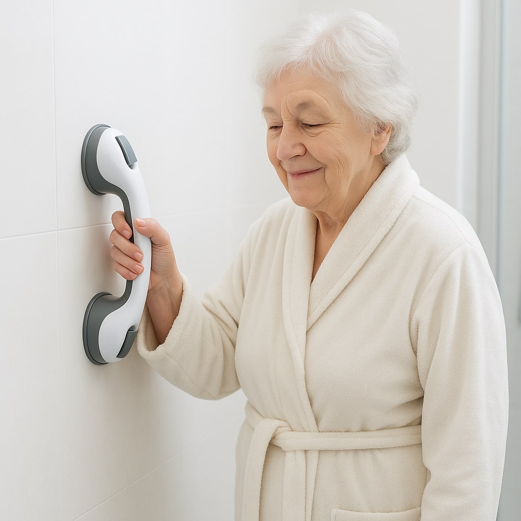 Bathroom Safety Grab Rail | No Drilling | Strong Suction Grip