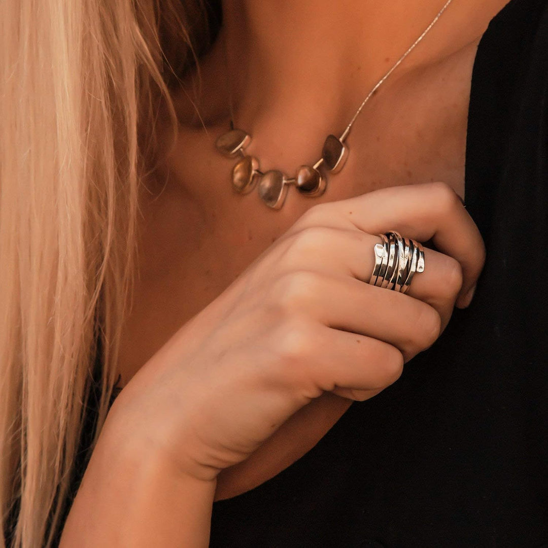 Elegant Silver Ring with Vintage Look