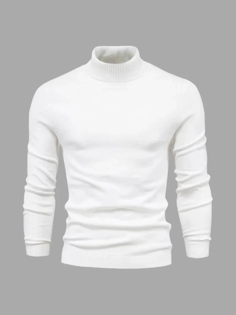Men's Turtleneck Sweater – Washable and Versatile
