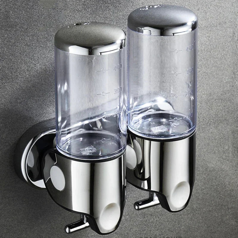 PureFlow - Wall-Mounted Soap Dispenser with Two Compartments for an Elegant Bathroom