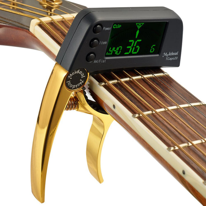 2-in-1 Guitar Capo & Tuner – TuneGrip
