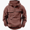 Men’s Half‑Zip Hoodie with Chest Pockets
