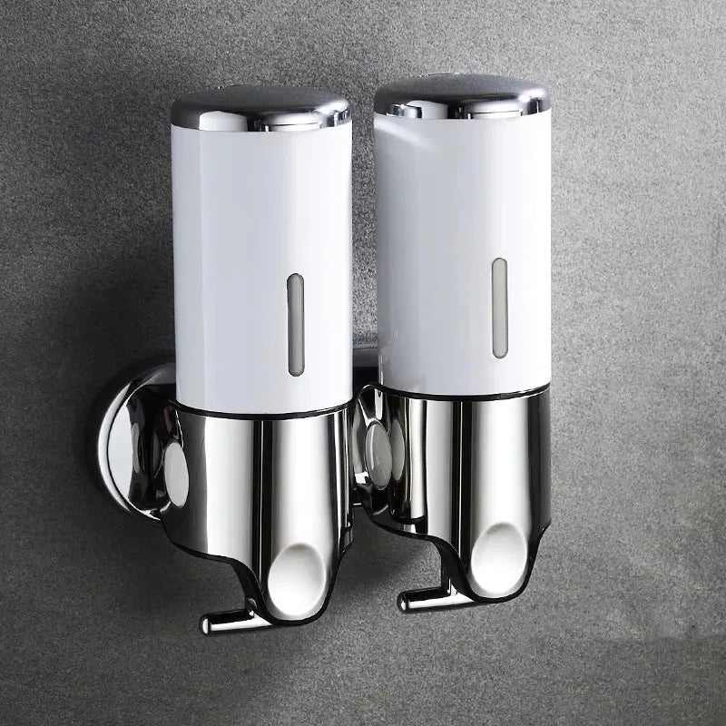 PureFlow - Wall-Mounted Soap Dispenser with Two Compartments for an Elegant Bathroom