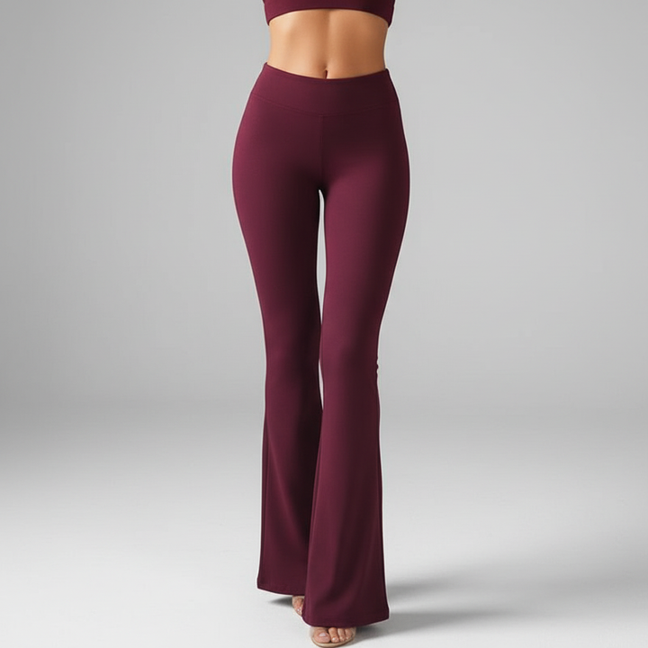 High-Waisted Flared Pants - Annika
