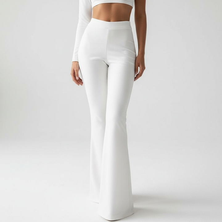 High-Waisted Flared Pants - Annika