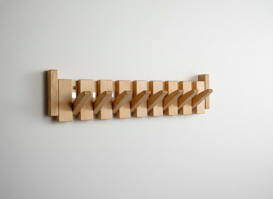 Wooden Hallway Coat Rack - HarmonyHook
