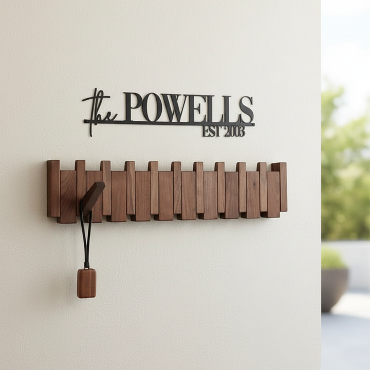 Wooden Hallway Coat Rack - HarmonyHook