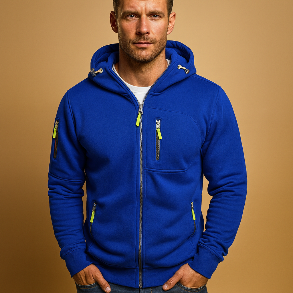 Men's Hoodie | Zip & Adjustable Hood
