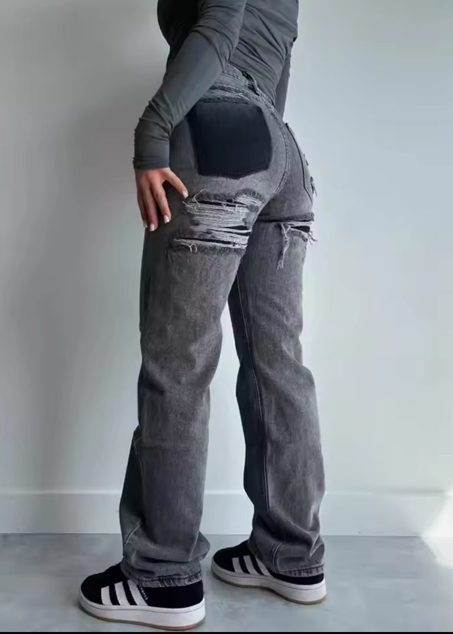 Women's Vintage Ripped Jeans