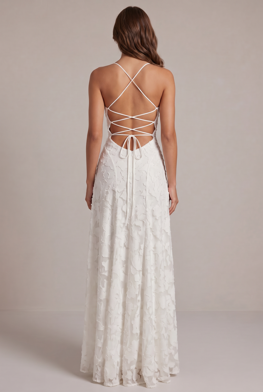 Olivia Maxi Dress - Elegant Evening Dress with Floral Pattern
