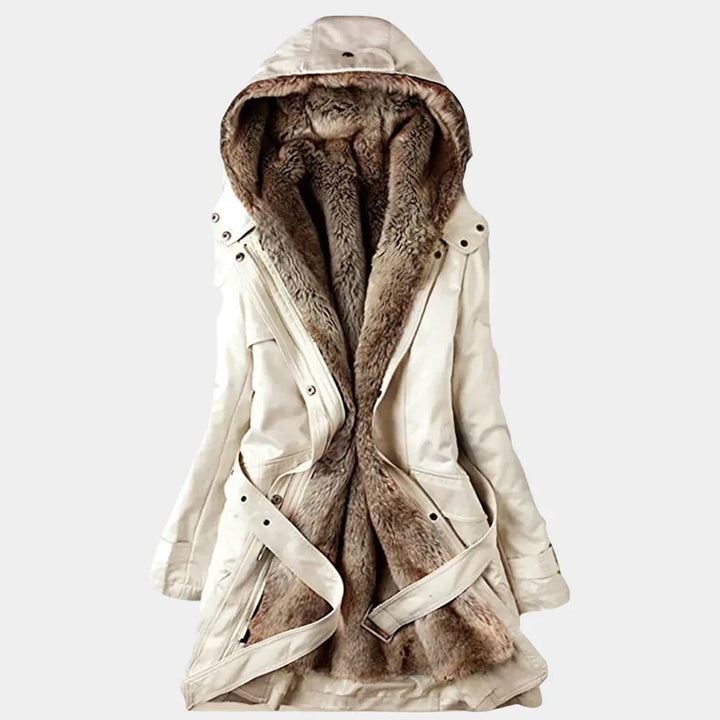 Elegant Women’s Parka with Faux Fur Lining