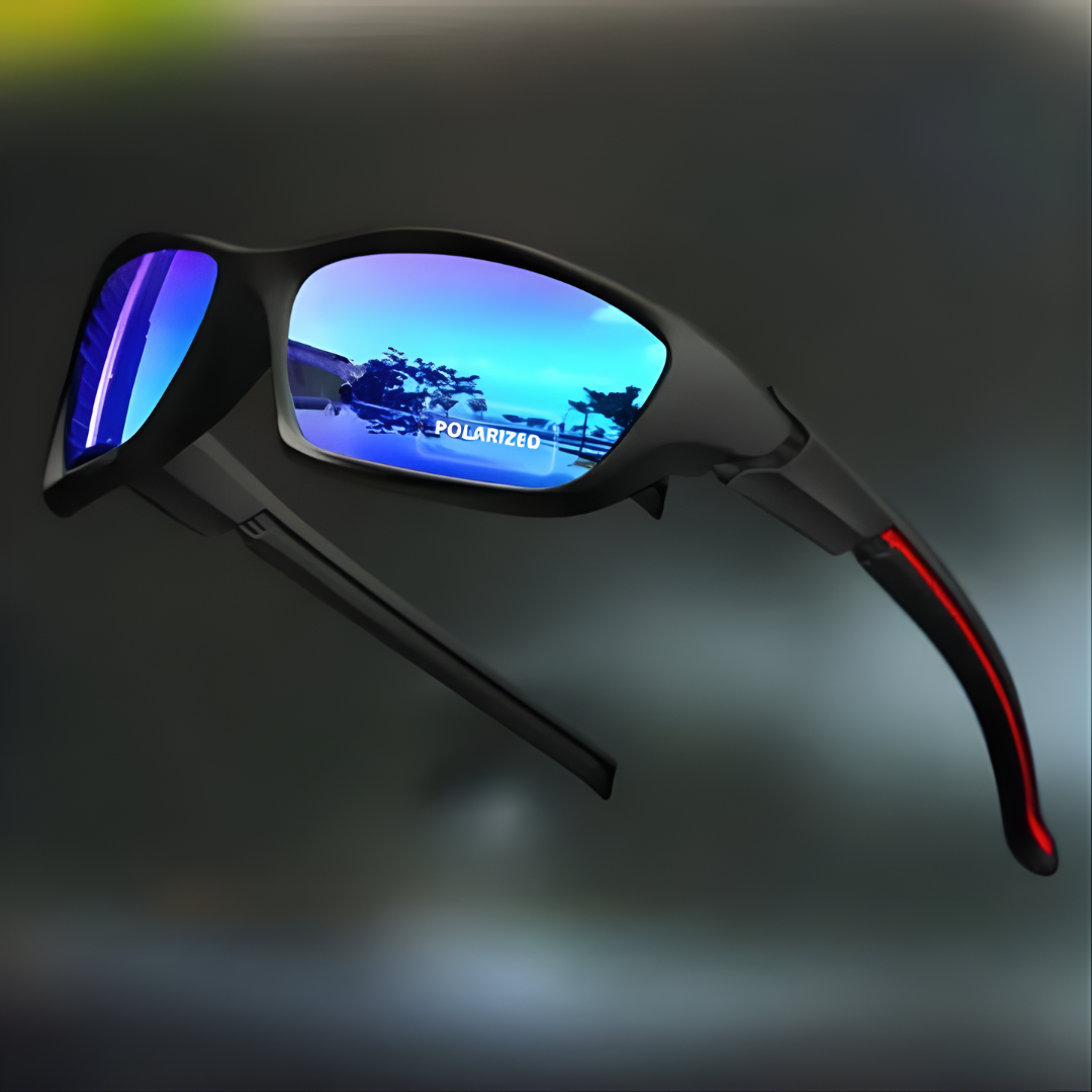 Men's Polarised Wraparound Sports Sunglasses, UV400, for Outdoor Activities