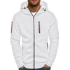 Men's Hooded Jacket with Zip | Sporty Style with Hood and Pockets