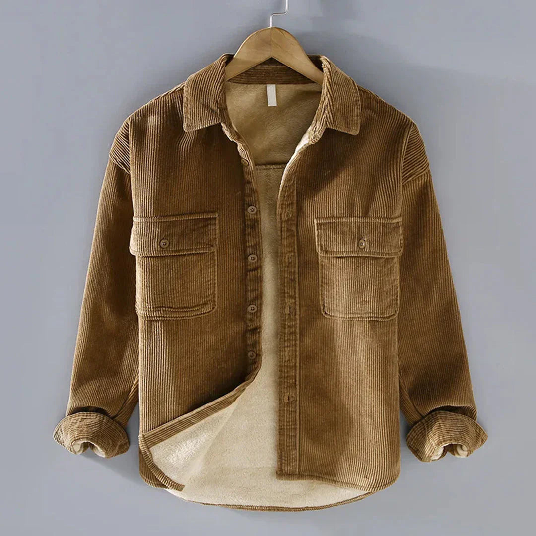 Warm Vintage Casual Men's Shirt