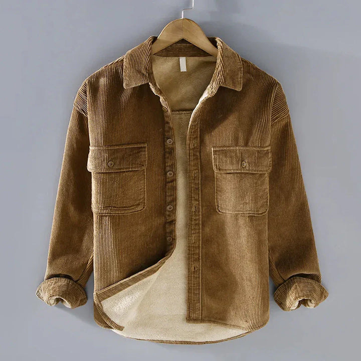 Warm Vintage Casual Men's Shirt