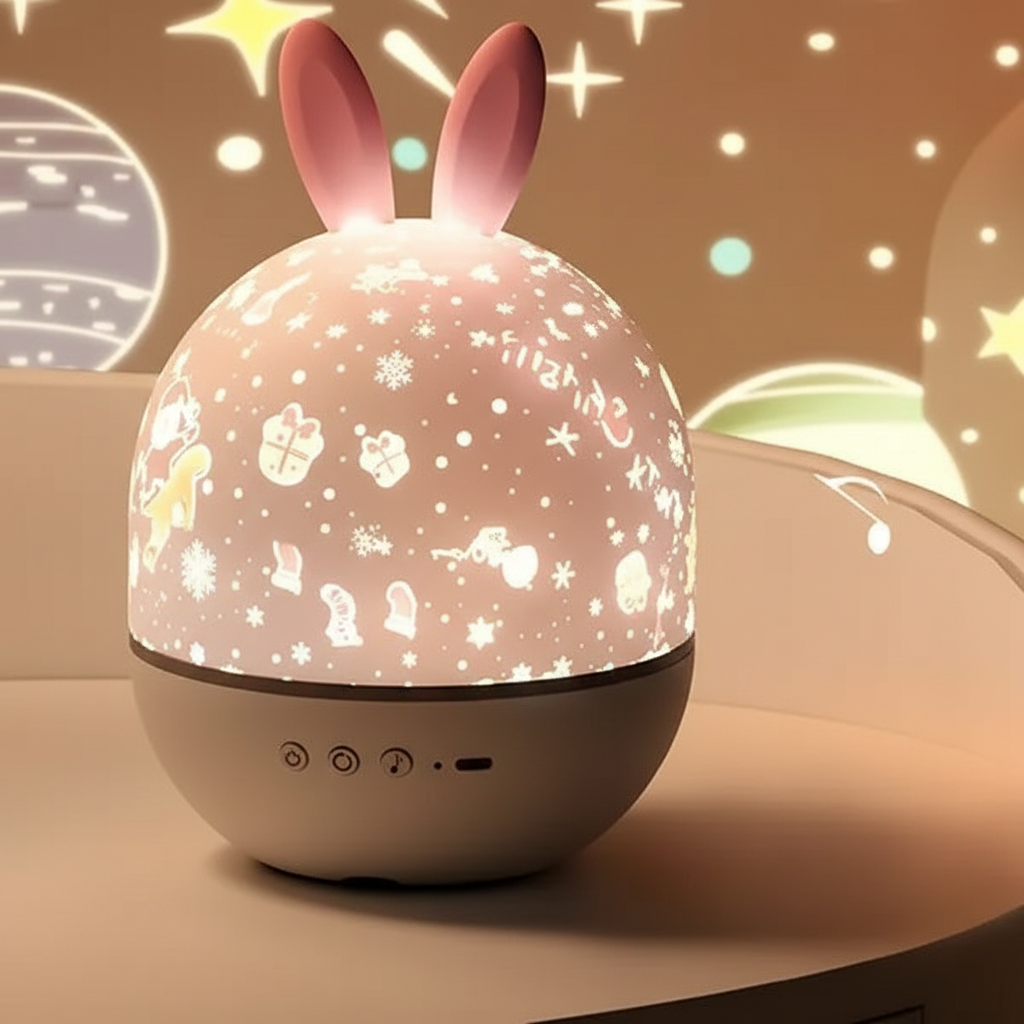 Children's room star projector plastic - Moonbunny
