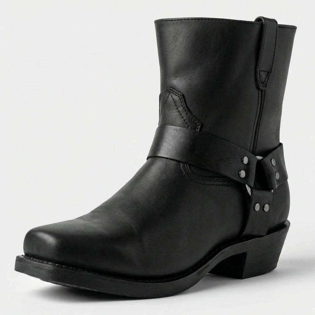Classic Western Slip-On Boots with Short Shaft