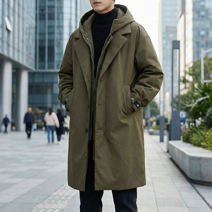 Classic Parka Trench Coat for Men - Armando