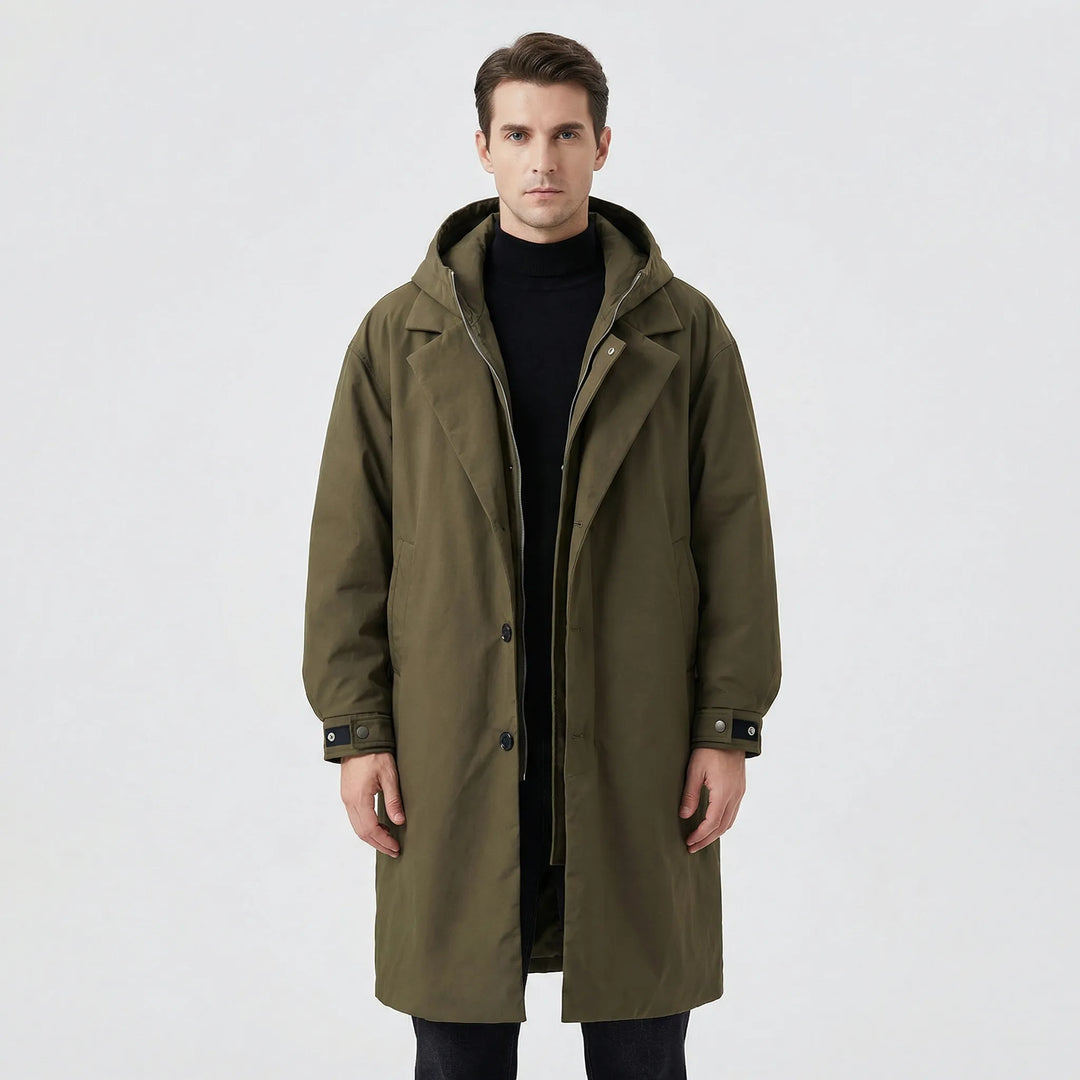 Classic Parka Trench Coat for Men - Armando