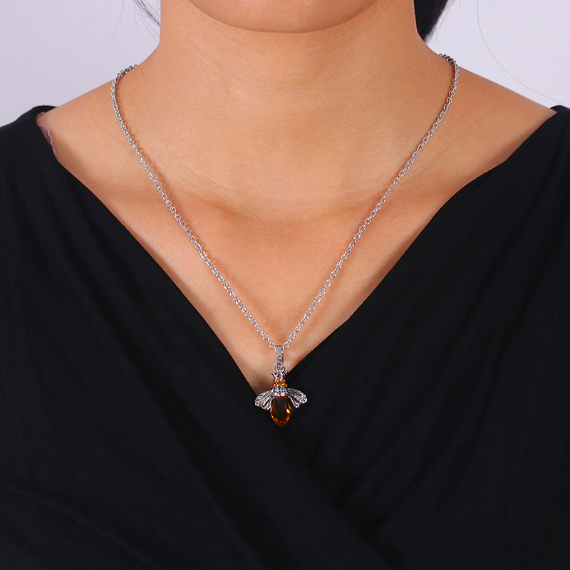 Gold Bee Spirit Necklace
