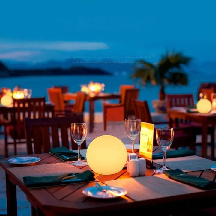 Rechargeable LED Globe Lamp with 16 Colors and Remote Control