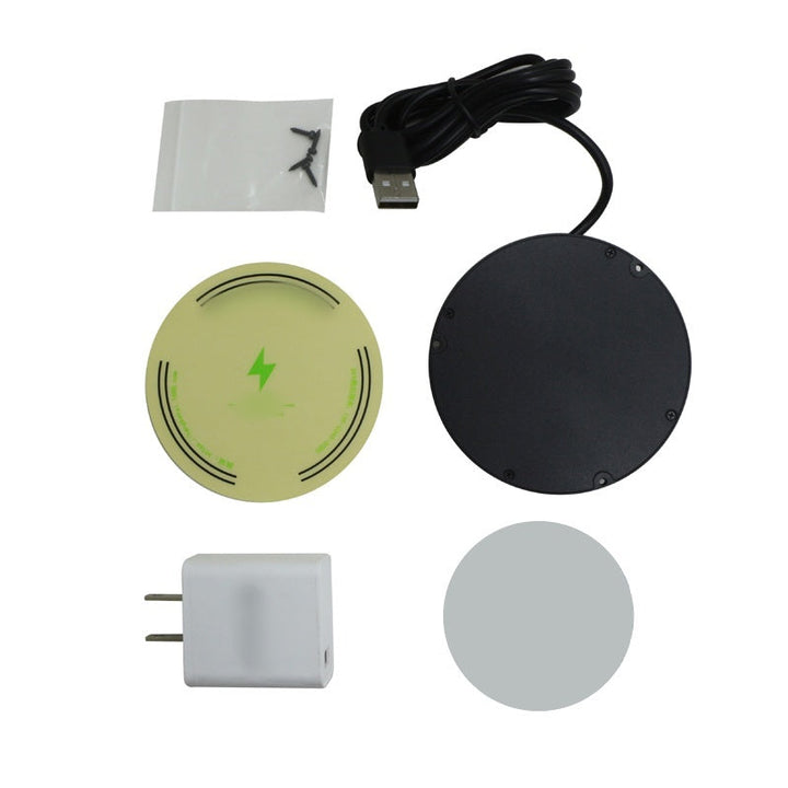 Wireless under-desk charger | Hidden mounting | Charges through wood & stone