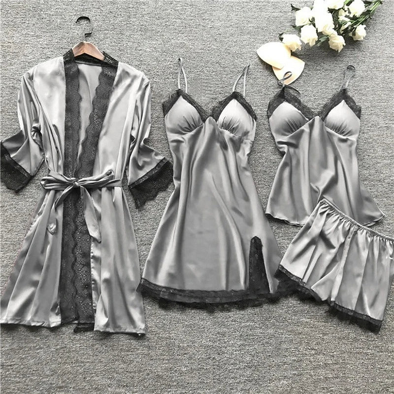 Luxury Satin Pyjama Set - Luna