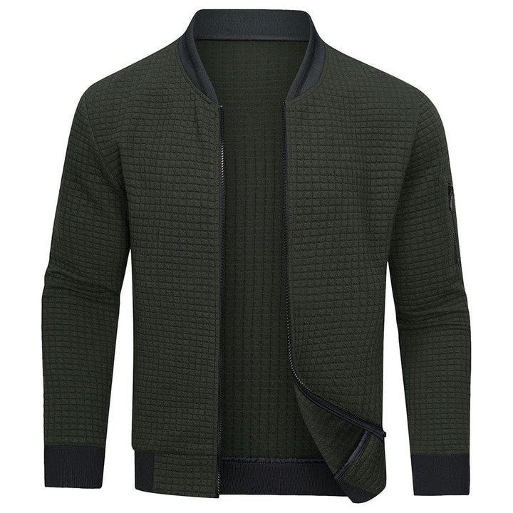 Comfortable and Warm Men's Zip-Up Sweater