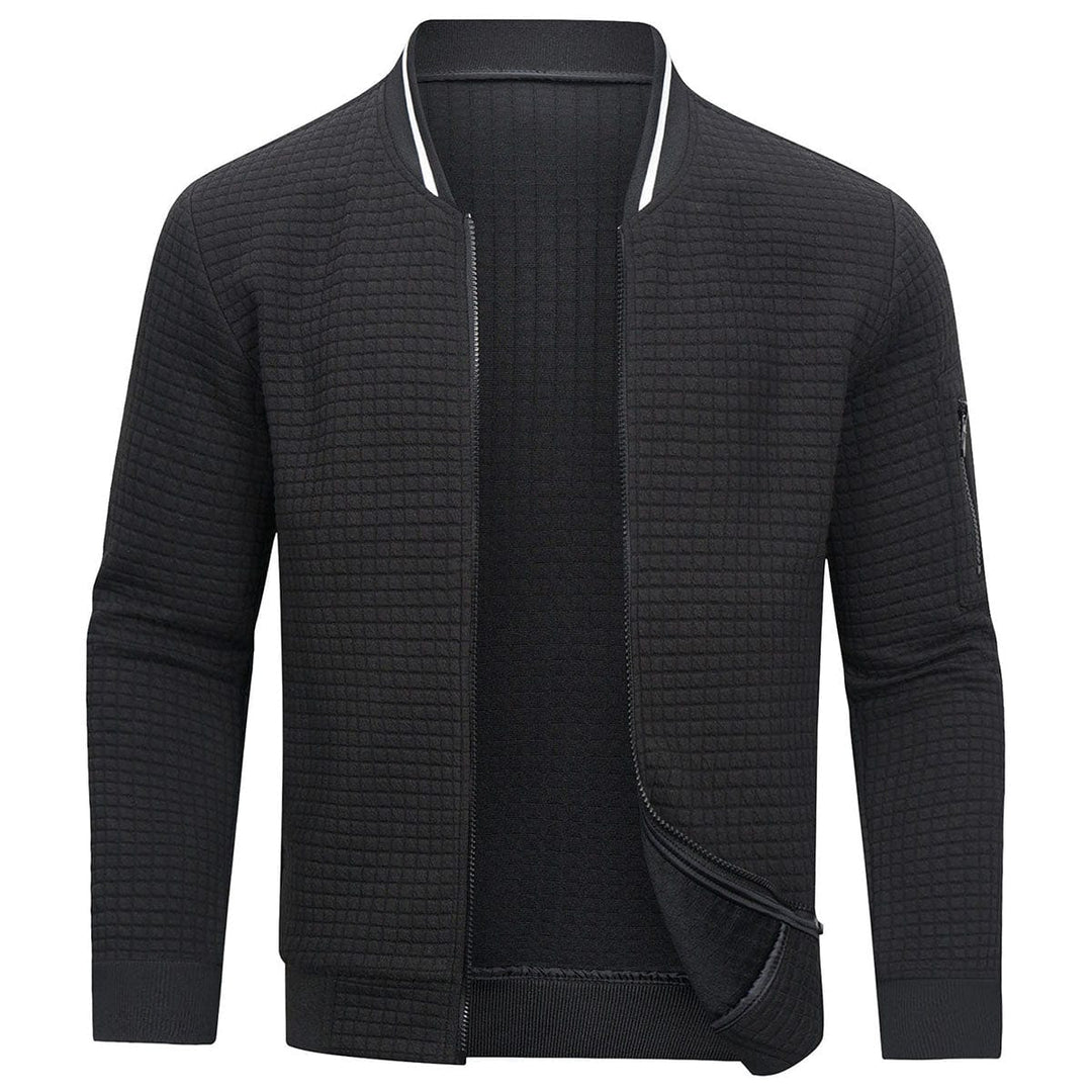 Comfortable and Warm Men's Zip-Up Sweater