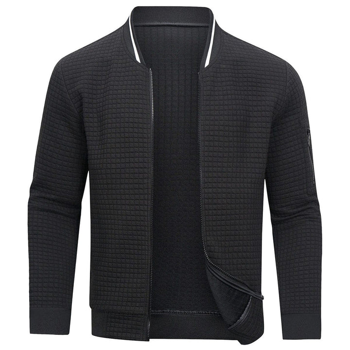 Comfortable and Warm Men's Zip-Up Sweater