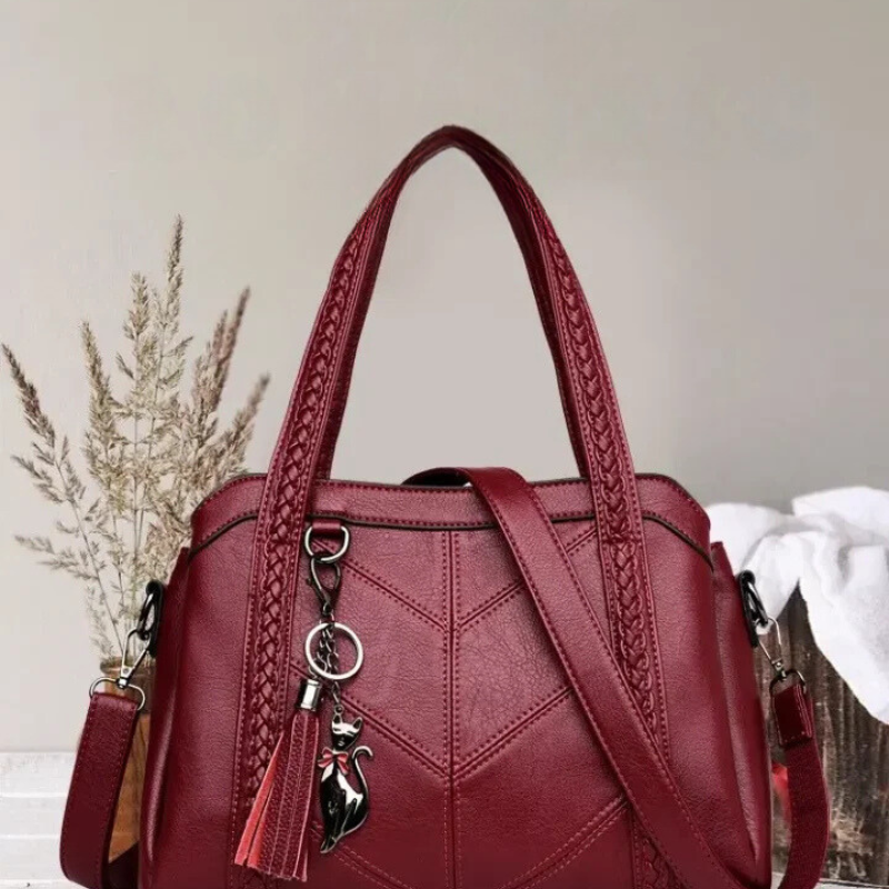 Leather Handbag | Spacious and Well-Organized Tote for Women