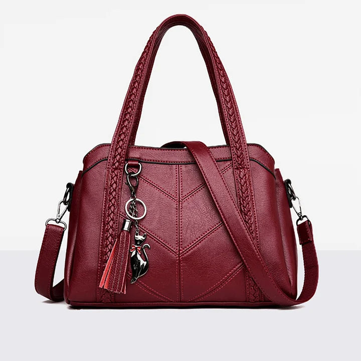 Leather Handbag | Spacious and Well-Organized Tote for Women