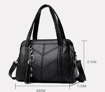 Leather Handbag | Spacious and Well-Organized Tote for Women