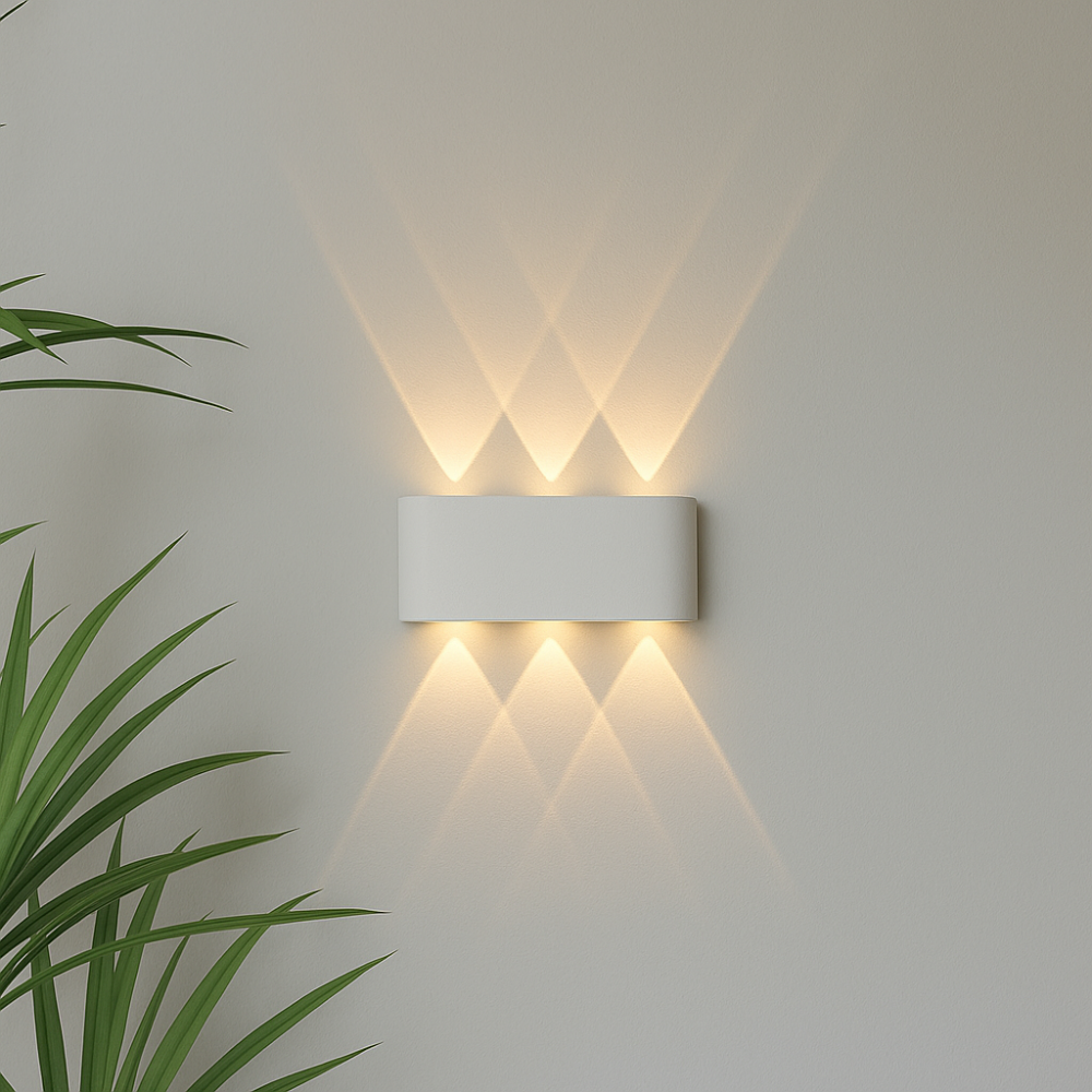 Outdoor LED Wall Light – IP65-rated, weatherproof, hard-wired