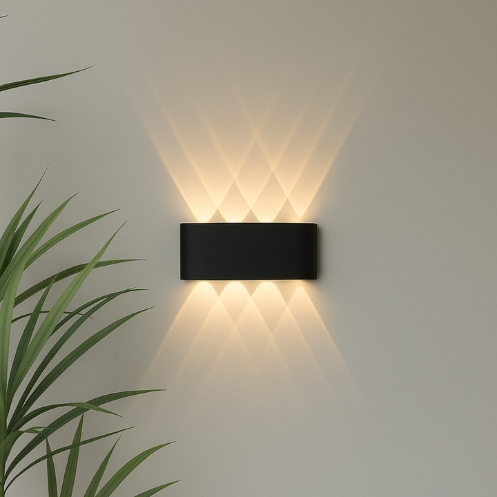 Outdoor LED Wall Light – IP65-rated, weatherproof, hard-wired
