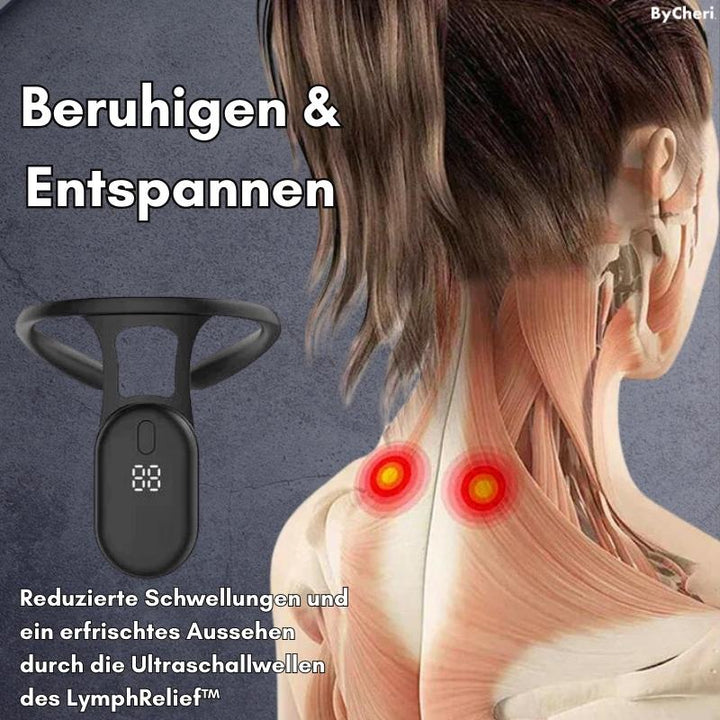 Ultrasonic Lymphatic Drainage Massager for the Neck