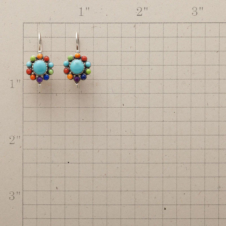Retro color earrings