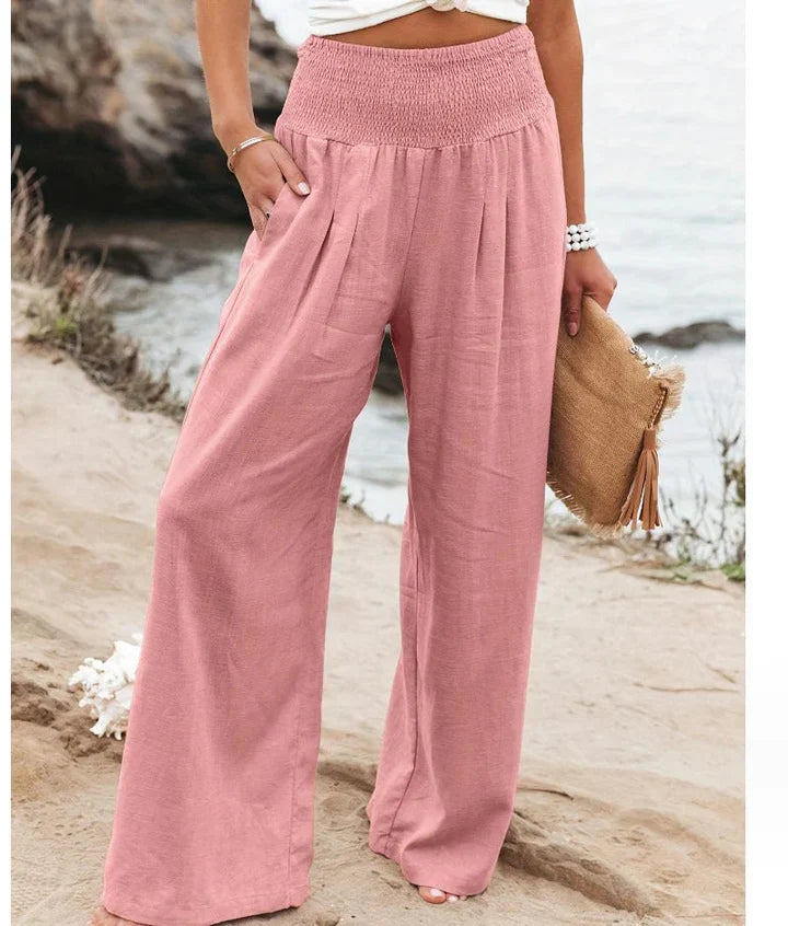 Elegant Stretchy Palazzo Pants for Women