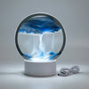 Modern Circular Sand Art Lamp - AquaDrift