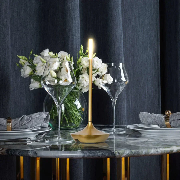 LumaGlow Dimmable LED Candle Lamp – Elegant and Cordless with Long Battery Life