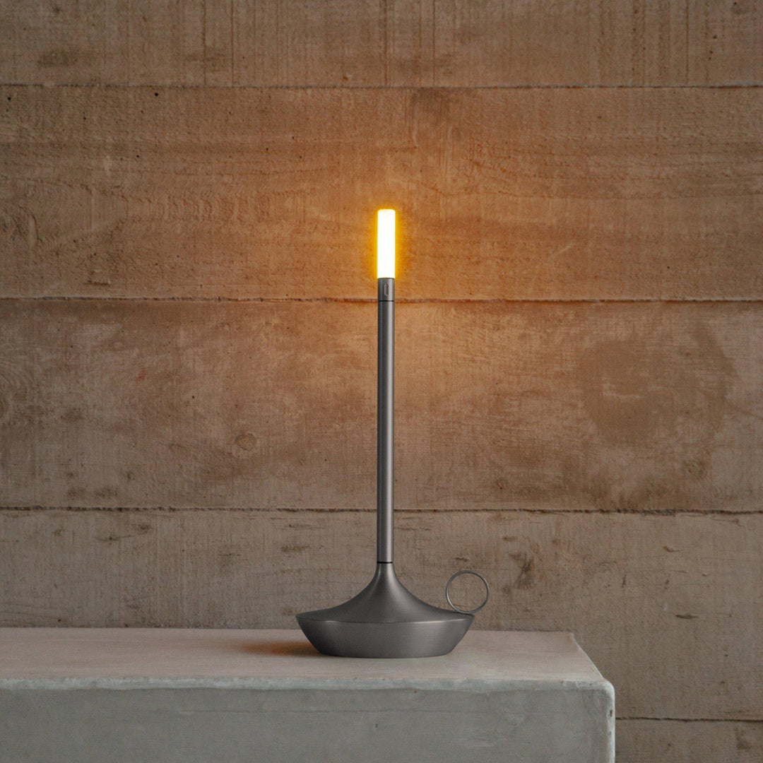 LumaGlow Dimmable LED Candle Lamp – Elegant and Cordless with Long Battery Life