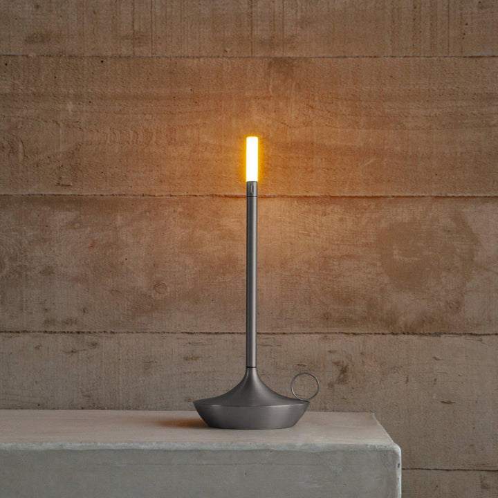 LumaGlow Dimmable LED Candle Lamp – Elegant and Cordless with Long Battery Life