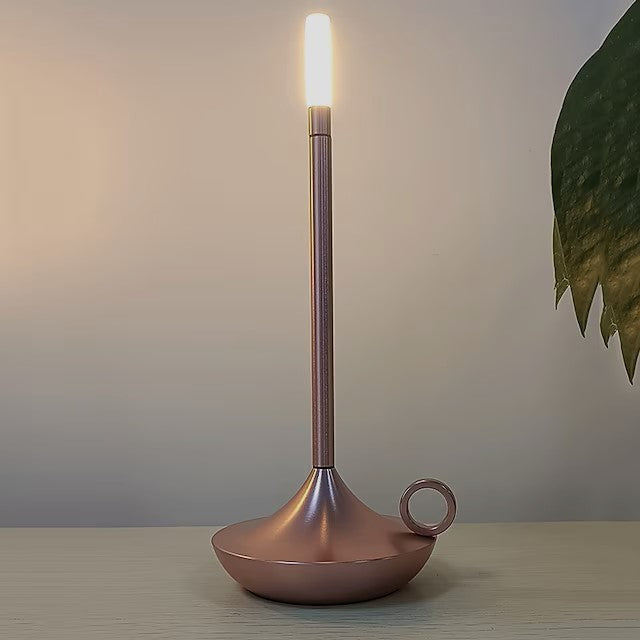 LumaGlow Dimmable LED Candle Lamp – Elegant and Cordless with Long Battery Life