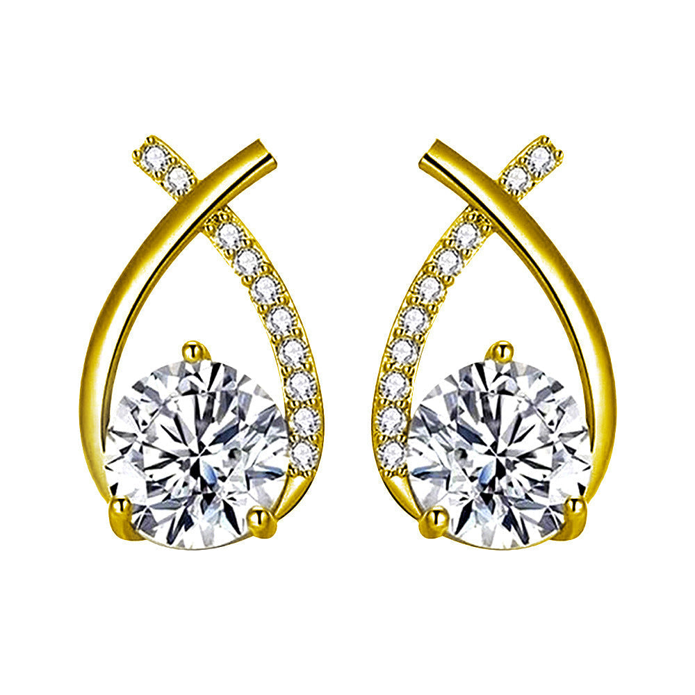 Elegant White Gold Earrings with Subtle Shine