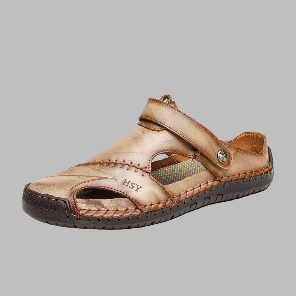 Men’s Comfort  Leather Sandals Comfort for Summer Adventures