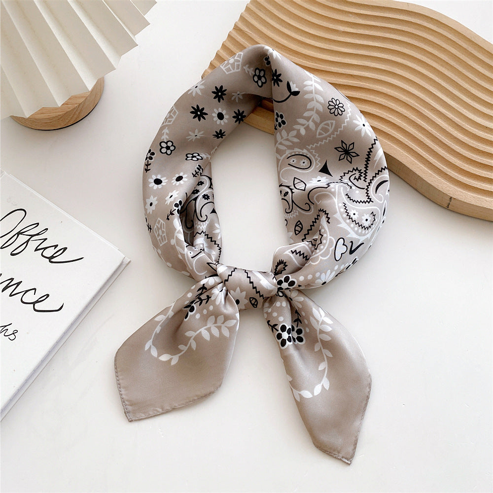 Women's Satin Printed Scarf