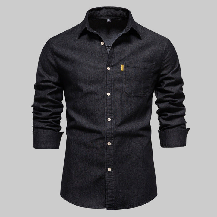 Men’s Long-Sleeve Denim Shirt