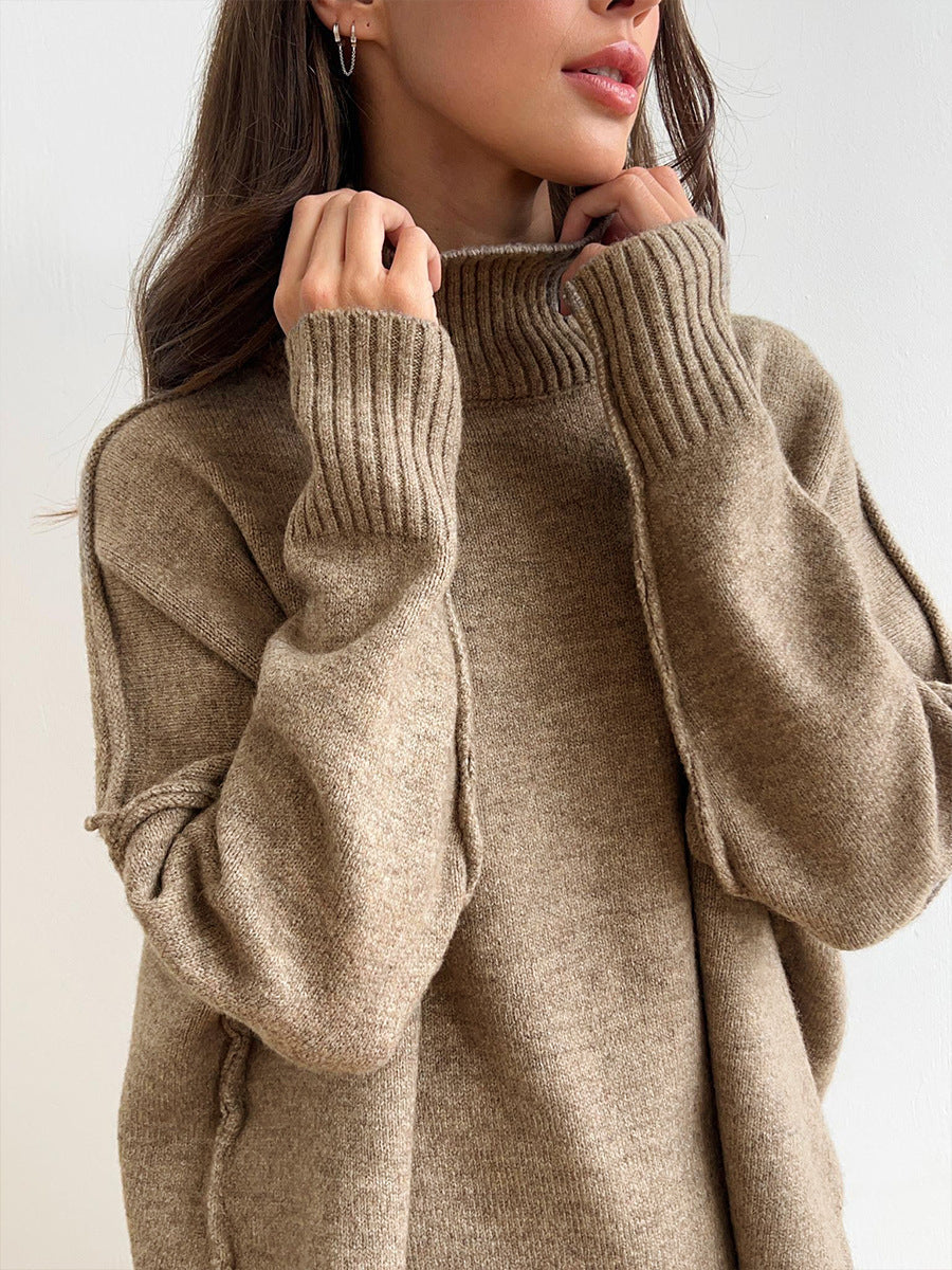 Women's Knit Turtleneck Sweater Set