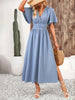 Women's Blue Midi Dress