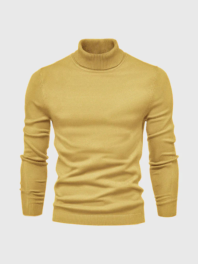 Men's Turtleneck Sweater – Washable and Versatile